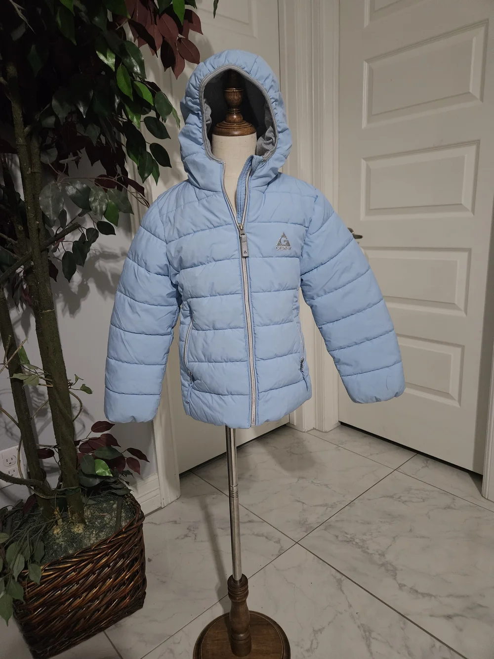 Gerry Weber Light Blue Kids Hooded Puffer Jacket